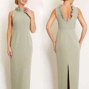 NEW CAMILYN BETH Alexandria Maxi Dress in Silver/Grey Size 2